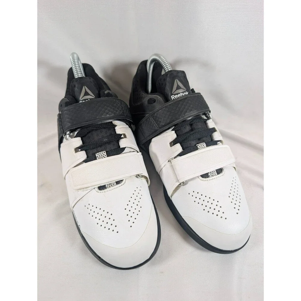 Reebok Legacy Lifter C.J. Cummings Weightlifting Shoes Mens 8 White Black